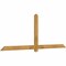 Ekena Millwork Eugene Rough Sawn Timber Gable Bracket, Western Red Cedar, 96"W x 36"H x 2"D x 4"F, 9/12 Pitch GBW096X36X0204EUG00RWR - alternate 3